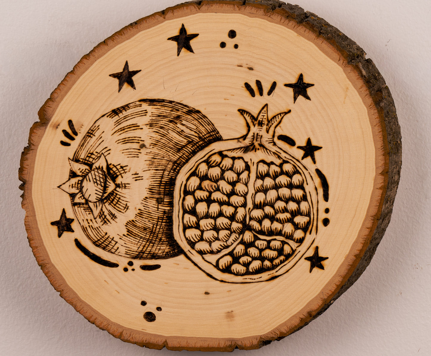 Pomegranates [Wood Burning]